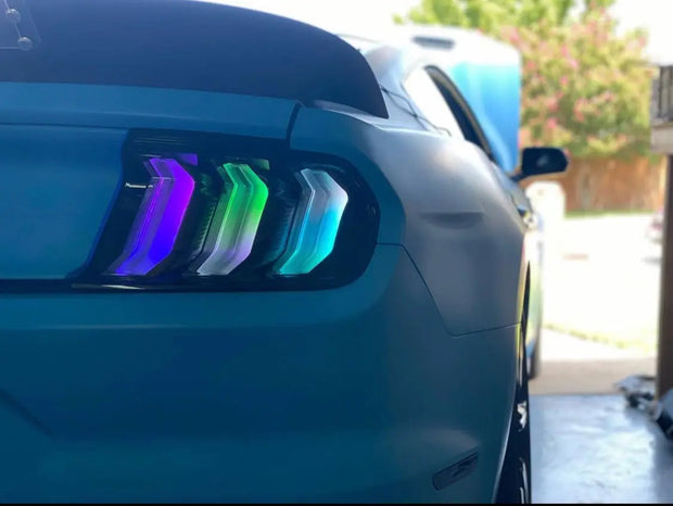 2018 Mustang Style Clear RGBW Taillight S550Euros