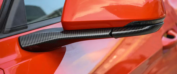 2015-2020 Mustang Carbon Fiber Style Mirror Trim Cover