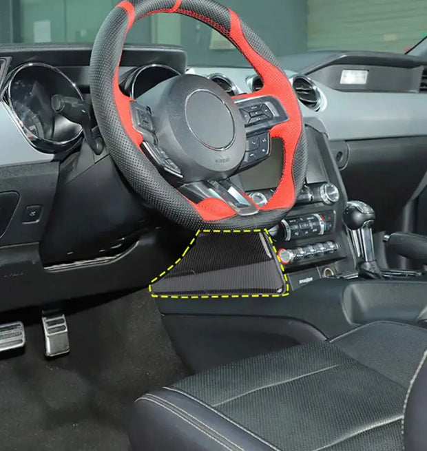 2015-2023 Mustang Carbon Fiber Central Side Control Panel Overlay S550Euros