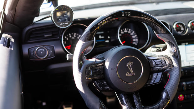 2018-2023 Mustang Carbon Fiber Steering Wheel S550Euros