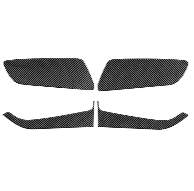 2015-2023 mustang Carbon Fiber Front and Rear Door Panel Overlay S550Euros