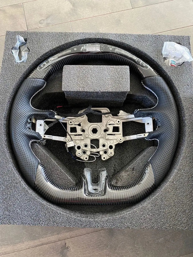 2018-2023 Mustang Carbon Fiber Steering Wheel S550Euros