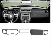 2010-2014 Mustang Carbon Fiber Full Dashboard Overlay(6-Piece) S550Euros