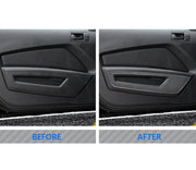 2010-2014 Mustang Carbon Fiber  Front Door Panel Trim Overlay S550Euros