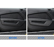 2010-2014 Mustang Carbon Fiber  Front Door Panel Trim Overlay